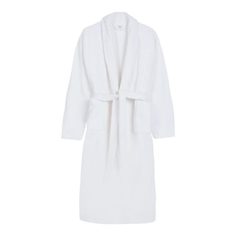 Halat de baie si SPA Hotel cu guler Kimono Velur 100% Bumbac, unisex XL/XXL, 420 grame/mp, Alb