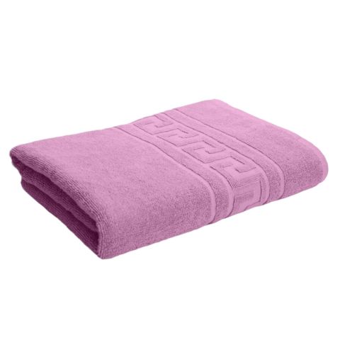 Prosop baie de fata 50x90 cm Bumbac 100%, Greek Border 500 grame/mp, Lila Deschis