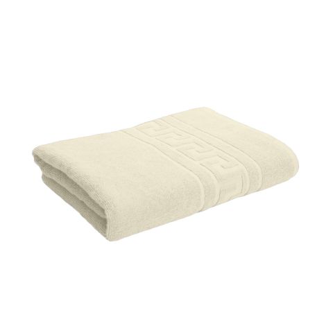 Prosop baie de maini 30x50 cm Bumbac 100%, Greek Border 500 grame/mp, Crem

