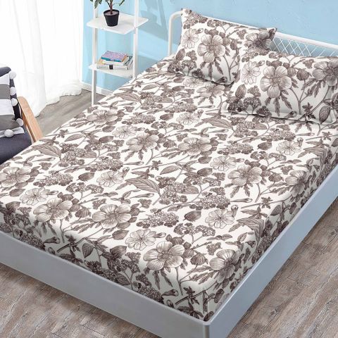 Set husă pat Finet Elegance + 2 fețe perne pentru saltea de 180x200 cm, Moderna, HE11