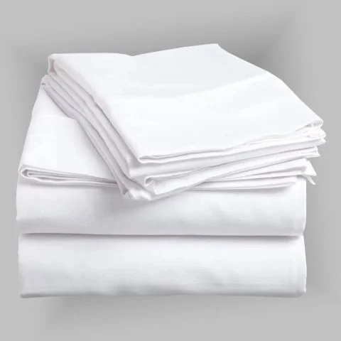 Cearșaf de pat Ranforce Alb 220 x 240 cm