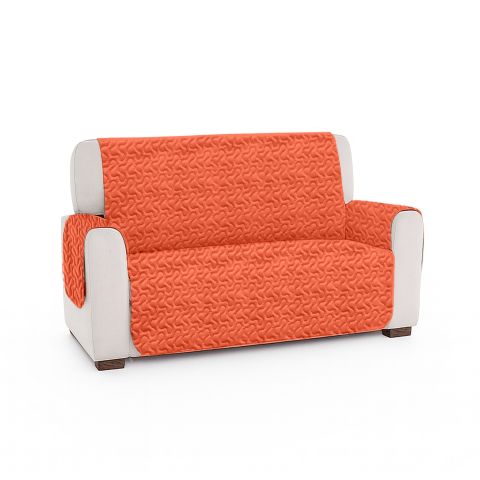 Husă canapea 2 locuri tip cuvertură matlasată 130x205 cm cu laterale, reversibilă, Rosu Corai Ralex Pucioasa