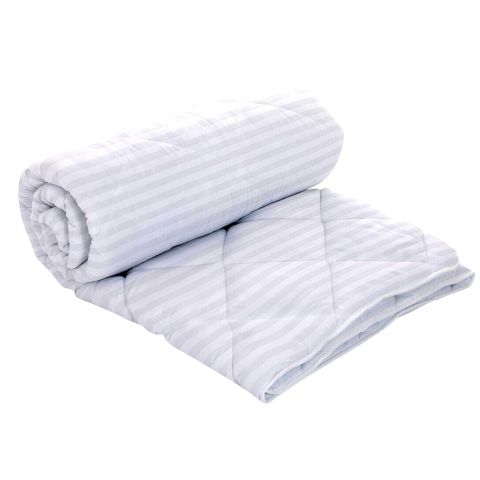 Pilota lana damasc policoton 200 x 220 cm, Pucioasa, Alb 1