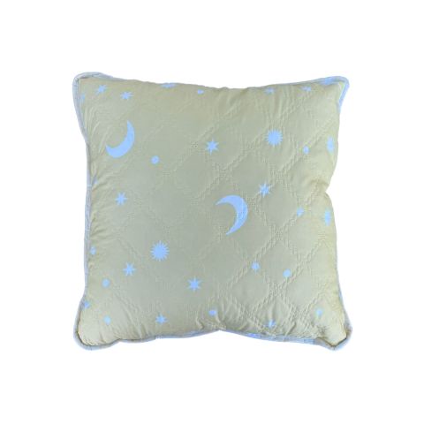 Perna matlasata Model Stele si Luna 40x40 cm, Galbena