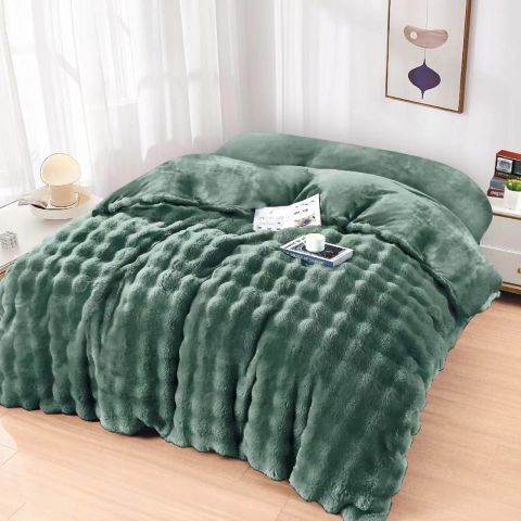 Patura Cocolino Spot 200x230 cm Violeta, Verde, Pucioasa