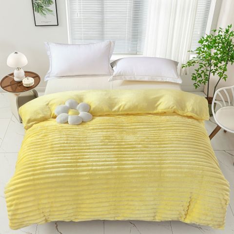 Patura Cocolino Line 200x230 cm Criss, Galben, Pucioasa