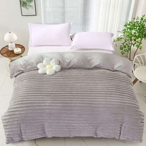 Patura Cocolino Line 200x230 cm Laura, Gri, Pucioasa