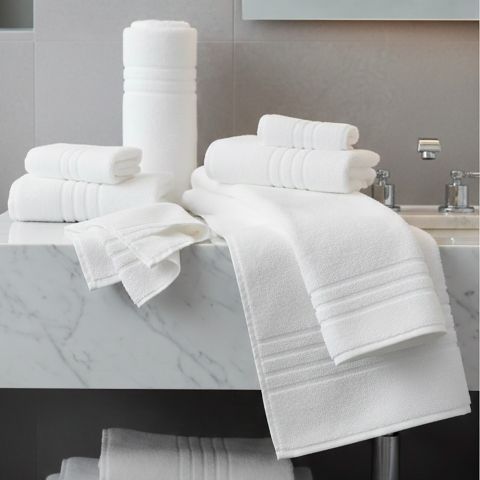 Prosop baie 70x140 cm Luxury 100% Bumbac Lux 600 gr./mp, Alb