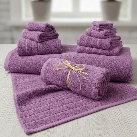 Prosop baie 70x140 cm Luxury 100% Bumbac Lux 600 gr./mp, Mov