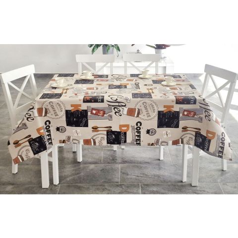 Fata de masa antimurdarire 120x160 cm, Coffee Bej