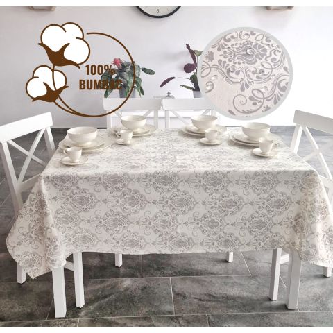 Fata de masa antimurdarire 100% Bumbac 160x320 cm, Moderna Crem