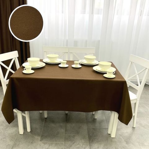 Față de masă rotundă Elegance 180 cm Maro 