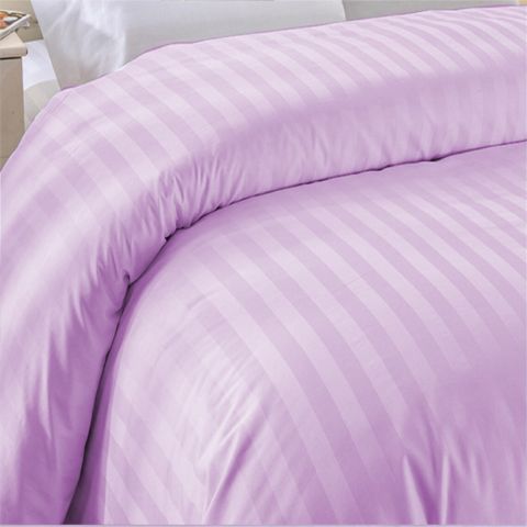 Cearsaf de pilota 2 persoane king size Damasc Bumbac 100% tip Hotel cu dunga 1 cm, 200x230 cm, Lila