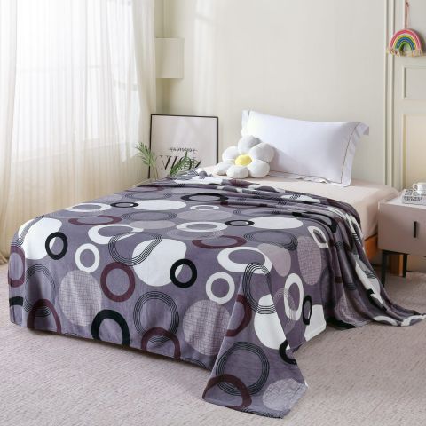 Patura Cocolino imprimata 200x230 cm, Cercuri Antracit