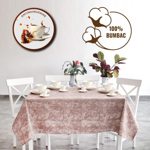 Fata de masa antimurdarire 100% Bumbac 140x180 cm, Eleganta Maro FMA107