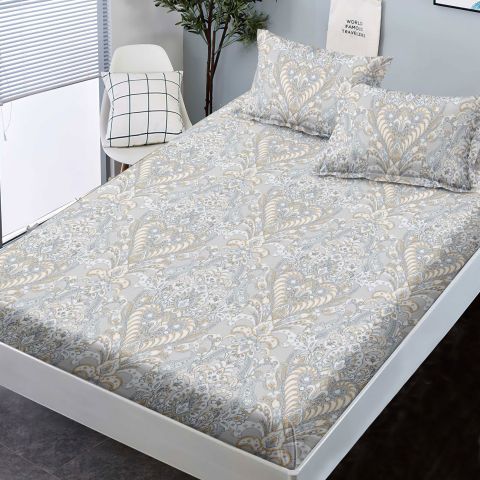 Set husă pat Finet + 2 fețe perne pentru saltea de 180x200 cm, Moderna, HF2FP60