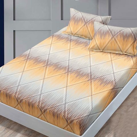 Set husă pat Finet + 2 fețe perne pentru saltea de 180x200 cm, Eleganță, HF2FP65