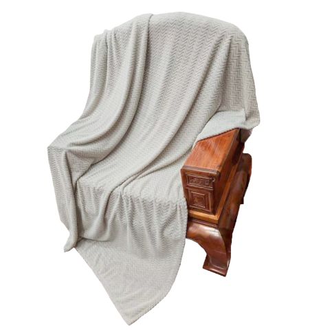 Patura Cocolino pufoasa SIN 200x230 cm, Gri Deschis