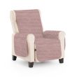 Husă fotoliu tip cuvertură matlasată 60 x 177 cm cu laterale, reversibilă, Lila Ralex Pucioasa 