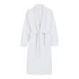 Halat de baie si SPA Hotel cu guler Kimono Velur 100% Bumbac, unisex XL/XXL, 420 grame/mp, Alb
