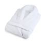 Halat de baie si SPA Hotel cu guler Kimono Velur 100% Bumbac, unisex XL/XXL, 420 grame/mp, Alb