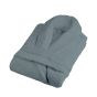 Halat de baie si SPA Hotel cu guler Kimono Velur 100% Bumbac, unisex XL/XXL, 420 grame/mp, Gri