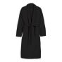 Halat de baie si SPA Hotel cu guler Kimono Velur 100% Bumbac, unisex XL/XXL, 420 grame/mp, Negru