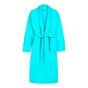 Halat de baie si SPA Hotel cu guler Kimono Velur 100% Bumbac, unisex XL/XXL, 420 grame/mp, Turcoaz