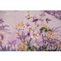 Lenjerie de pat dublu 4 piese 220 x 230 cm Digital Print 3D, Mov Flori gradina Pucioasa 