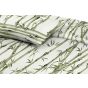 Lenjerie pat dublu Bumbac 100% Ranforce 4 piese extra large, cearsaf pat 240x260 cm, pilota 200x220 cm, 2 fete perne 50x70 cm, Verde ALC1