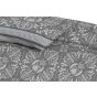 Lenjerie pat dublu Bumbac 100% Ranforce 4 piese extra large, cearsaf pat 240x260 cm, pilota 200x220 cm, 2 fete perne 50x70 cm, Gri ALC2