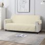 Husa canapea 3 locuri tip cuvertura matlasata 190x177 cm cu laterale, reversibila, Alb Unt

