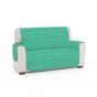 Husă canapea 2 locuri tip cuvertură matlasată 130x205 cm cu laterale, reversibilă, Verde Mint Ralex Pucioasa 
