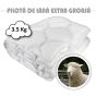 Pilota matlasata lana extra groasa 3,5 kg cu fata bumbac damasc Alb, 180x210 cm