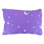 Pachet Pilota matlasata 160x200 cm si 2 perne 50x70 cm, model Luna si Stele, Mov