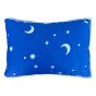 Pachet Pilota matlasata 200x210 cm si 2 perne 50x70 cm, model Luna si Stele, Albastru