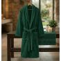 Halat de baie si SPA Hotel cu guler Kimono Velur 100% Bumbac, unisex L-XL, 420 grame/mp, Verde