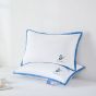 Pernă pană și puf de gâscă DEEP SLEEP 50x70 cm, fața PERCALE bumbac 100% dublat cu poliuretan, Alb