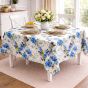 Fata de masa antimurdarire 160x220 cm, Floricele Galben/Albastru Ralex Pucioasa