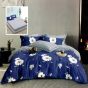 Pachet economic lenjerie pat dublu Finet 6 piese cu husa la saltea + 2 perne matlasate 50x70 cm + pilota 200x215 cm primavara toamna HF6P289