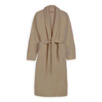 Halat de baie si SPA Hotel cu guler Kimono Velur 100% Bumbac, unisex, 420 gr./mp, Maro Deschis XXL