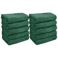 Pachet 10 prosoape baie de corp 70x140 cm Bumbac 100%, Greek Border 500 grame/mp, Verde