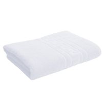Prosop baie de corp 70x140 cm Bumbac 100%, Greek Border 500 grame/mp, Alb