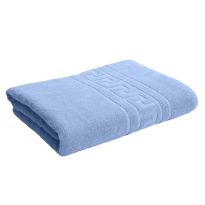 Prosop baie de corp 70x140 cm Bumbac 100%, Greek Border 500 grame/mp, Bleu