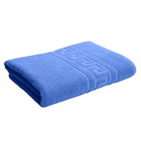 Prosop baie de corp 70x140 cm Bumbac 100%, Greek Border 500 grame/mp, Bleu
