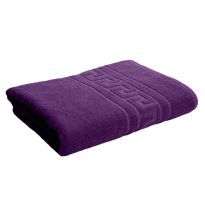 Prosop baie de corp 70x140 cm Bumbac 100%, Greek Border 500 grame/mp, Mov