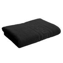 Prosop baie de corp 70x140 cm Bumbac 100%, Greek Border 500 grame/mp, Negru