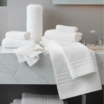 Prosop baie 50x90 cm Luxury 100% Bumbac Lux 600 gr./mp, Alb