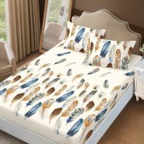 Set husă pat Finet Elegance + 2 fețe perne pentru saltea de 160x200 cm, Pene, HF2FP103
