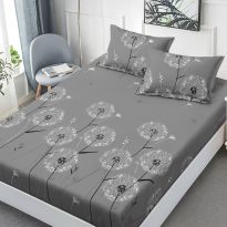 Set husă pat Finet Elegance + 2 fețe perne pentru saltea de 160x200 cm, Păpădie, HF2FP104